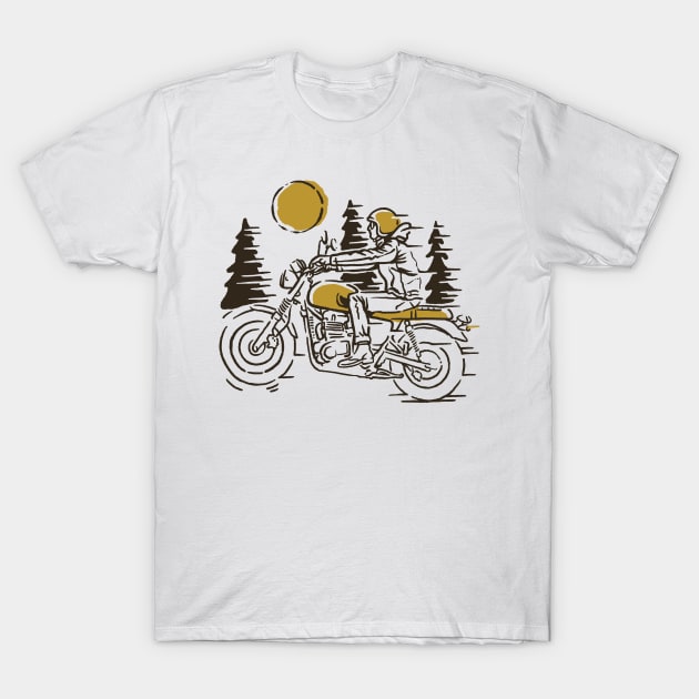 Classic Biker T-Shirt by quilimo